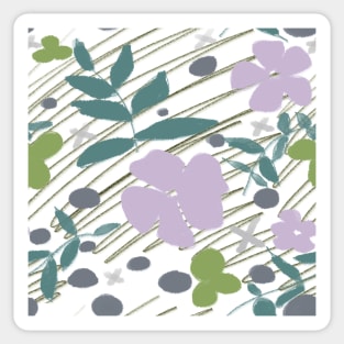 Abstract Florals Sticker